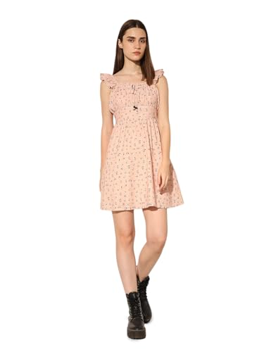 ONLY Women's Fit and Flare Pink Dress