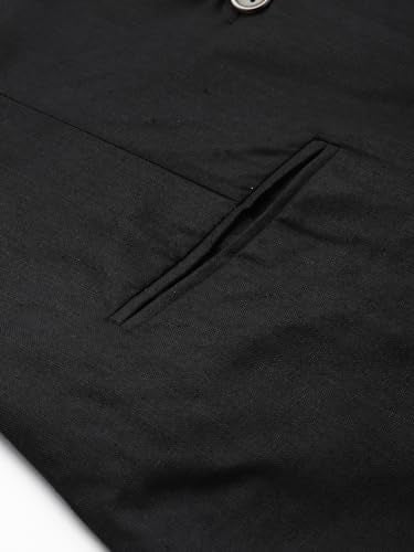 Cottinfab Women Embroidered Black Top with Blazer and Trouser