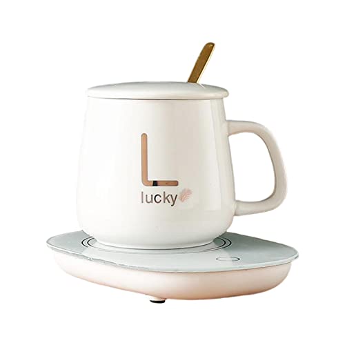 HEAVENGLOW Beverage Warmer Constant Temperature Mug Warmer for Office Home White