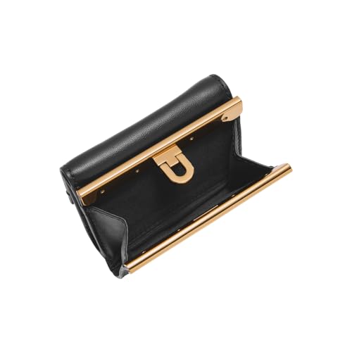 Fossil Women Leather Penrose Black Card Case Sl8288001