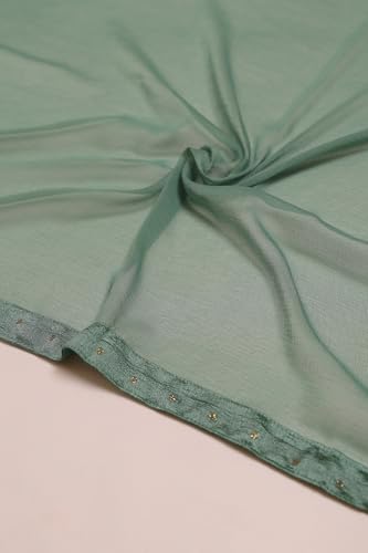 Soch Women's Vichitra Floor Length Gown (OWA5CD22585_Turquoise Blue