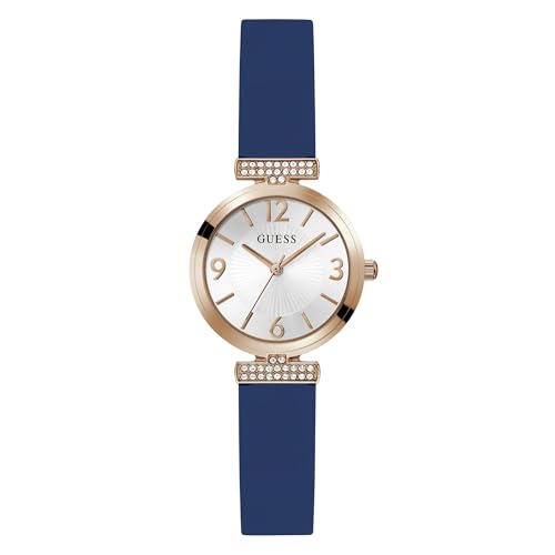 Guess Array White Round Dial Analog Women's Watch - GW0912L3