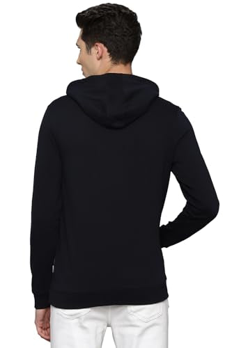 Louis Philippe Men Casual Navy Graphic Print Sweatshirt