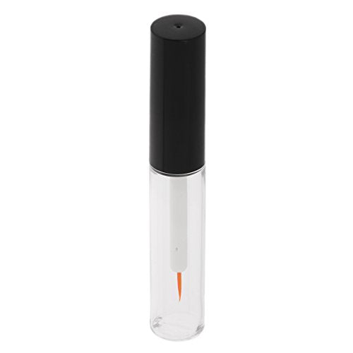ELBME® 2pcs 4ml Refillable Empty Clear Acrylic Eyeliner Vials Tube Eyelash Growth Oil/Mascara/Eye Gloss Liquid Bottle Container with Brush - Makeup Eyelash Glue Tube