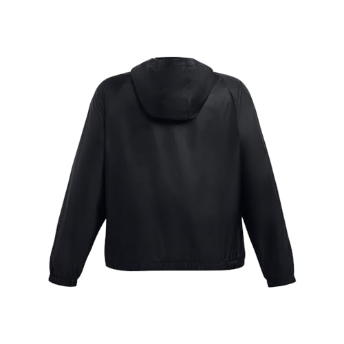 Under Armour womens Sport Windbreaker Jacket, (001) Black / / White, XX-Large