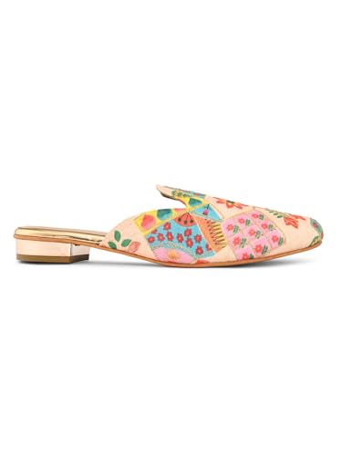 pelle albero Women Rose Gold Slip-On Mules Flats Sandals - PA-ES-1253_SULTAN_36
