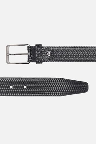 Men Black Textured Casual Belt