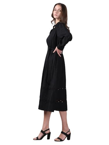 Vero Moda Women's Fit & Flare Black Dress