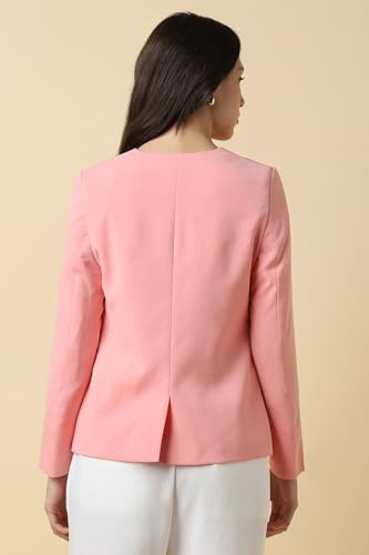 Allen Solly Women's Blazer (AHBZWRGF109604_Pink