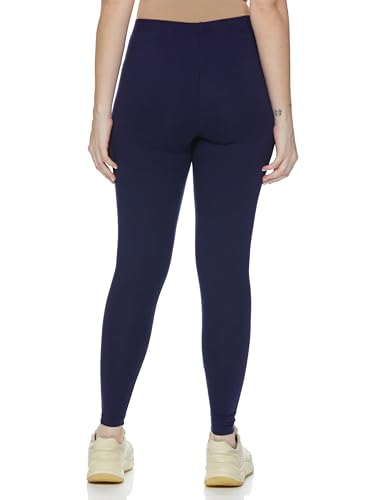 Jockey AW87 Women's Super Combed Cotton Elastane Stretch Leggings with Ultrasoft Waistband_Cabernet_L