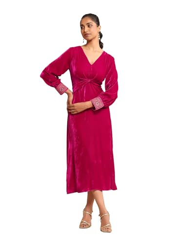 Ritu Kumar Fuschia Solid Dress