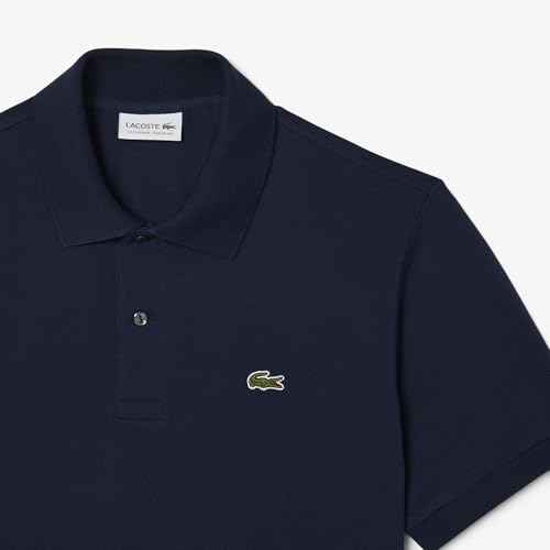 Lacoste Men's Solid Classic Fit Polos (PH9851166_Navy Blue