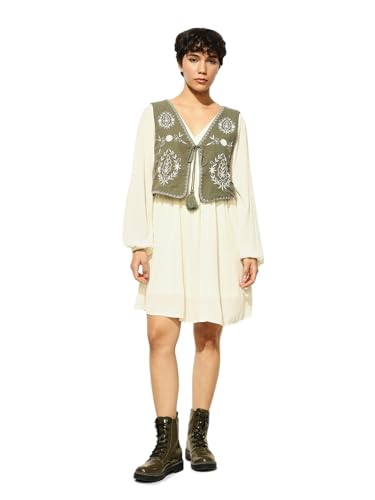 ONLY Women's Fit and Flare White Dress Set