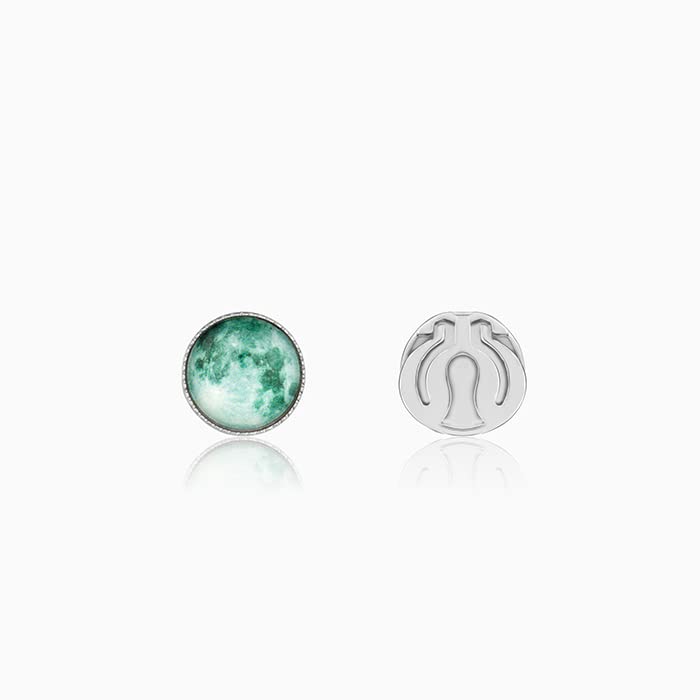 GIVA 925 Silver Emerald Cufflinks For Him