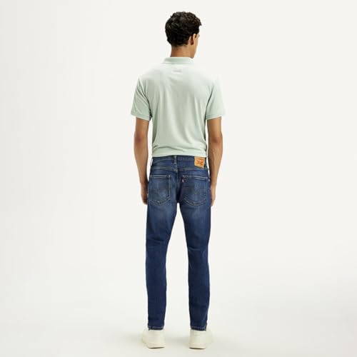 Levi's Men's Dark Indigo Tapered Fit Mid Rise Jeans