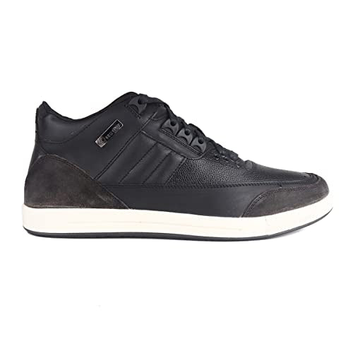 Red Chief Genuine Leather High Ankle Casual Sneakers for Men | Stylish & Comfortable Shoes | Black | RC3891