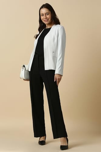 Allen Solly Women's Blazer (AHBZWRGHG92393_White
