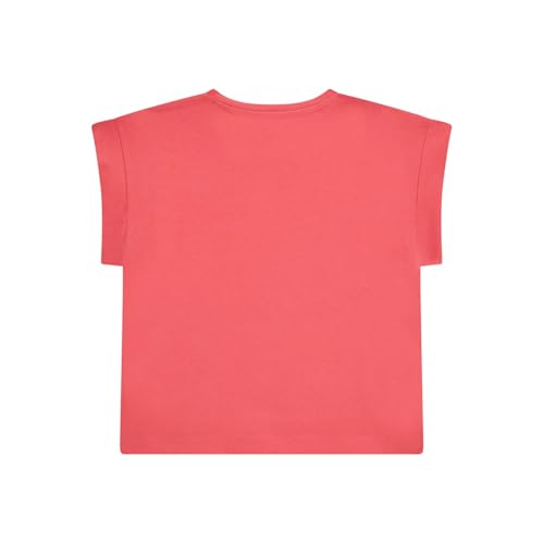 GUESS Juicy Pink Cotton Blend Printed T-Shirt