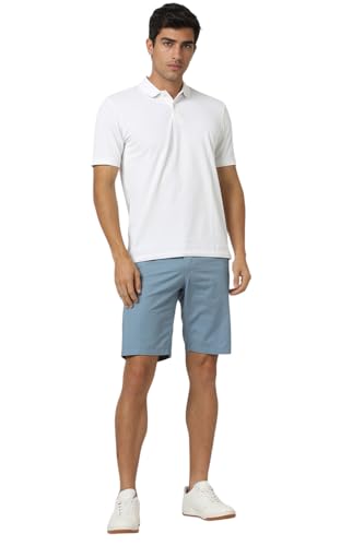 Van Heusen Men's Bermuda Shorts (VSSRURGFZ20759_Light Blue