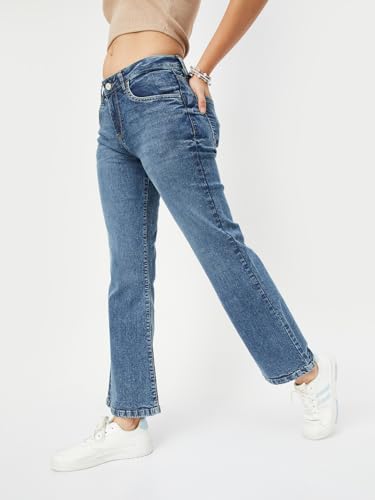 Max Women's Regular Jeans (BURTON1D_MID Blue