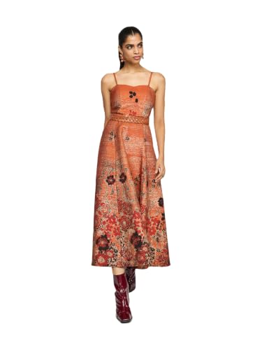 Label RITU KUMAR Orange Cherry Long Dress
