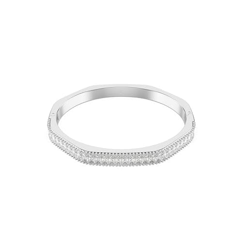 Swarovski Matrix Tennis Bracelet Collection, L, Stainless Steel, Metal, Cubic Zirconia, Crystal