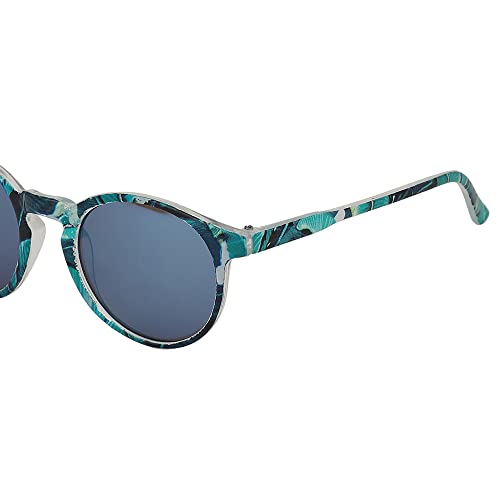 Carlton London Girl's Blue Lens & Green Cateye Sunglasses