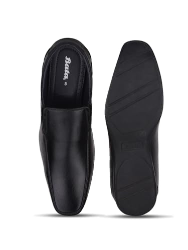 Bata Boss-Dab E Men's Black Formal Shoes - 10 UK (8516040)