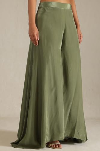 Soch Women's Chinon Salwar Suit Set (OWS5CD21536_Olive