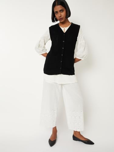Max Women Knit Cardigan (Black_S)