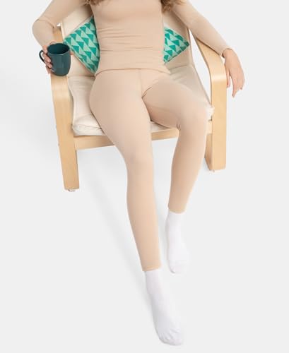 Jockey 2541 Women's Soft Touch Microfiber Elastane Stretch Fleece Fabric Thermal Leggings with StayWarm Technology_Skin_XL