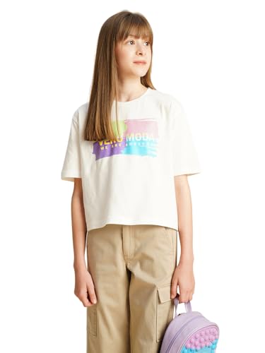 VERO MODA Girls Relaxed White T-Shirt