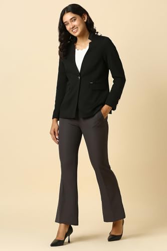 Allen Solly Women's Blazer (AHKZWRGHV53686_Black