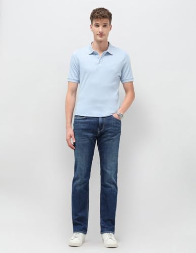 U.S. Polo Assn. Denim Co. Men's Harold Slim Straight Fit Blue Jeans (UDJEN2003_Blue_32)
