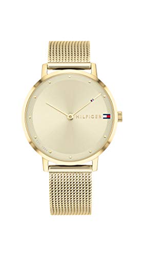 Tommy Hilfiger Champagne Dial Round Shaped Casual Women Watch_TH1782375W
