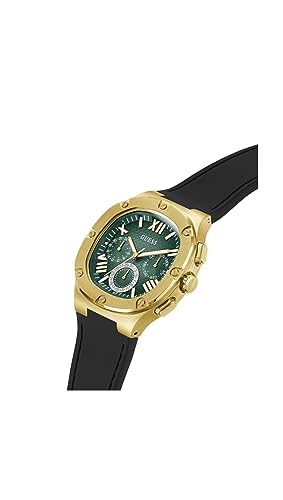 GUESS Men Green Square Stainless Steel Dial Analog Watch- GW0571G3