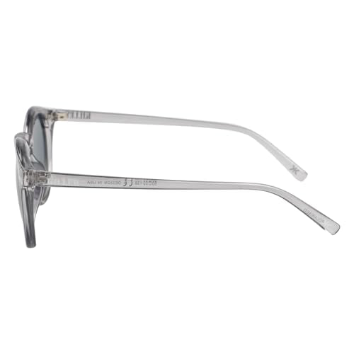 KILLER Women's Sunglass, Round Shaped TR90 Frame Polarized Lens Sunglasses Case For Women, Girls, 100% UV Lens Sunglasses, Frame Color - Grey, Lens - Grey