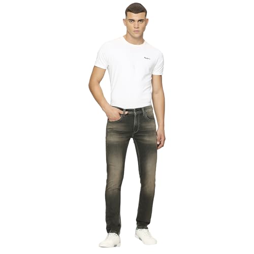 Pepe Jeans Men's Slim Jeans (PM207583Q011_Tinted Black