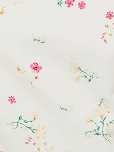 Max Women's Cotton A-Line Below The Knee Dress (PA25UTT01_Ecru