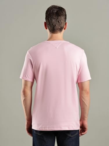 Tommy Hilfiger Solid Regular-Fit Cotton T-Shirt Classic Pink