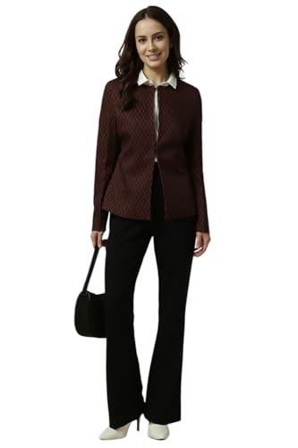 Allen Solly Women's Blazer (AHBZERGP501732_Maroon