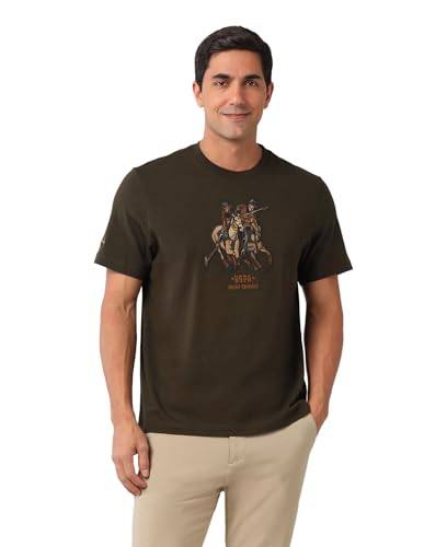 U.S. POLO ASSN. Denim Co. Men's Relaxed Fit T-Shirt (UDTSH2924_Olive