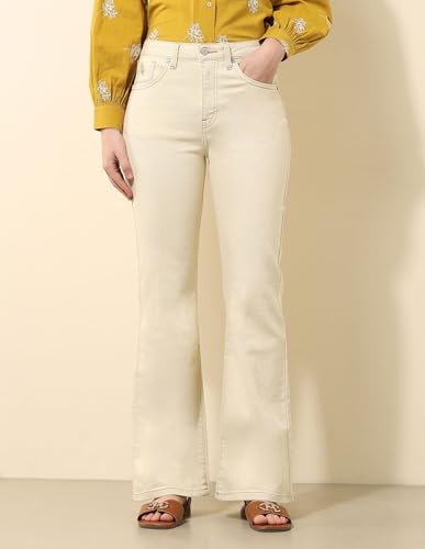 U.S. POLO ASSN. Women's Loose Jeans (UWSS25JEN346 White