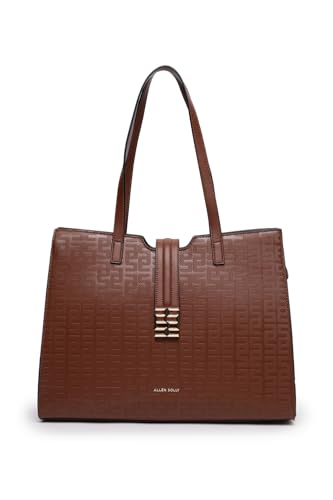 Allen Solly Womens textured brown HANDBAG