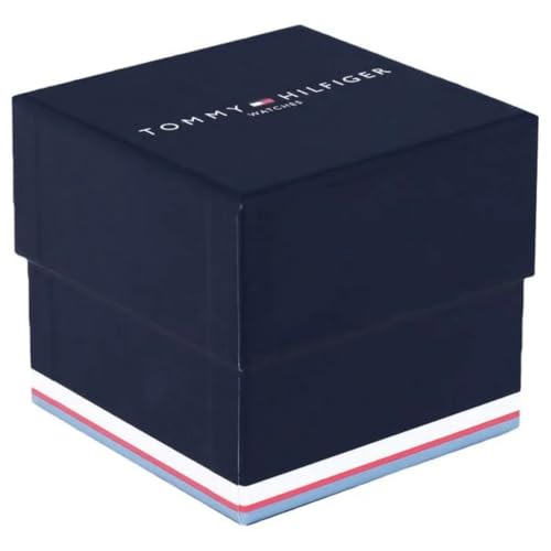 Tommy Hilfiger Justin Quartz Multifunction Navy Dial Navy Silicone Strap Watch for Men