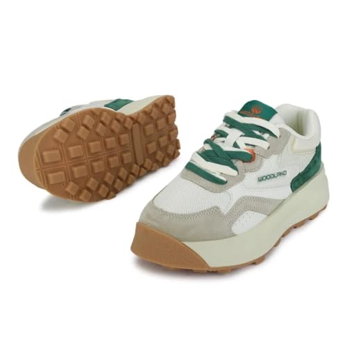 Woodland Women White/LGREY Sneakers