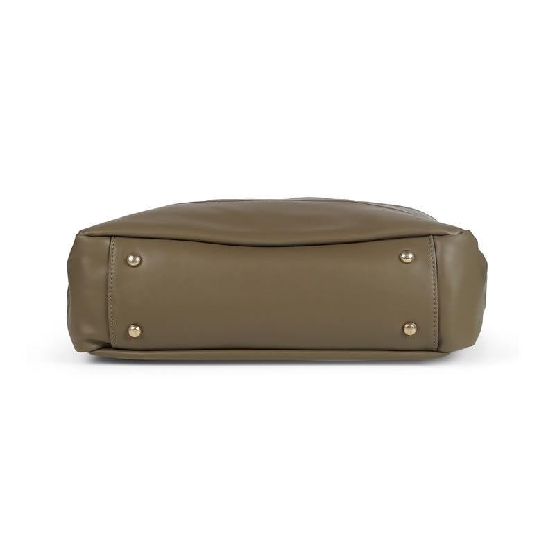 tresmode SKOPJE Khaki Vegan Leather Handbag