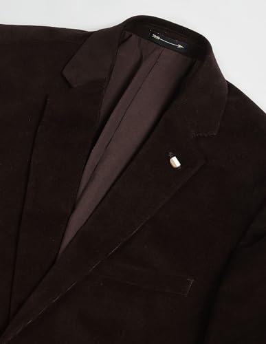 Arrow Men's Single Breasted Slim Blazer (ARAGBZ5028_Brown