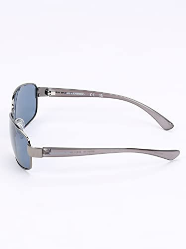 Skechers Men Polarized Rectangular Grey Sunglasses, Large