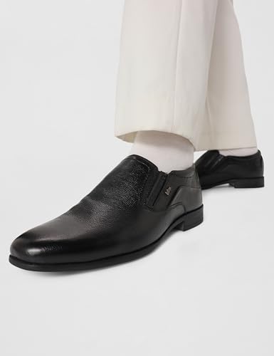 Lee Cooper Men's LC7145E Leather Formal Shoes_Black_40EU
